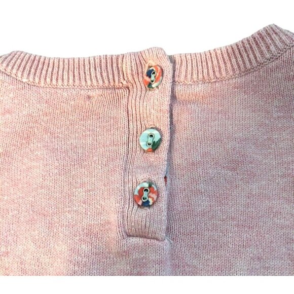 JOHN LEWIS Dress Girls 2-3 Yrs Flowers Basket Floral Pink Blue Cotton Summer - Picture 3 of 6